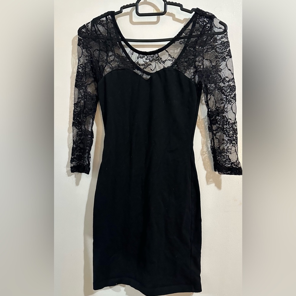 Lacey little black dress